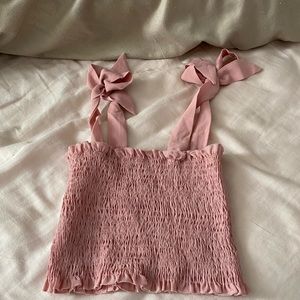 beach peach top never worn